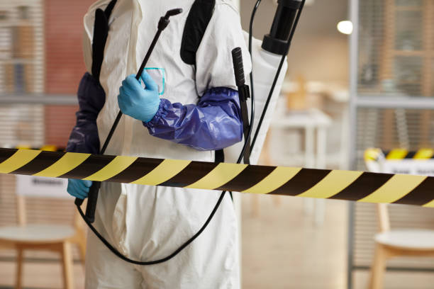 Professional Biohazard Cleanup technician working in Comfort, TX